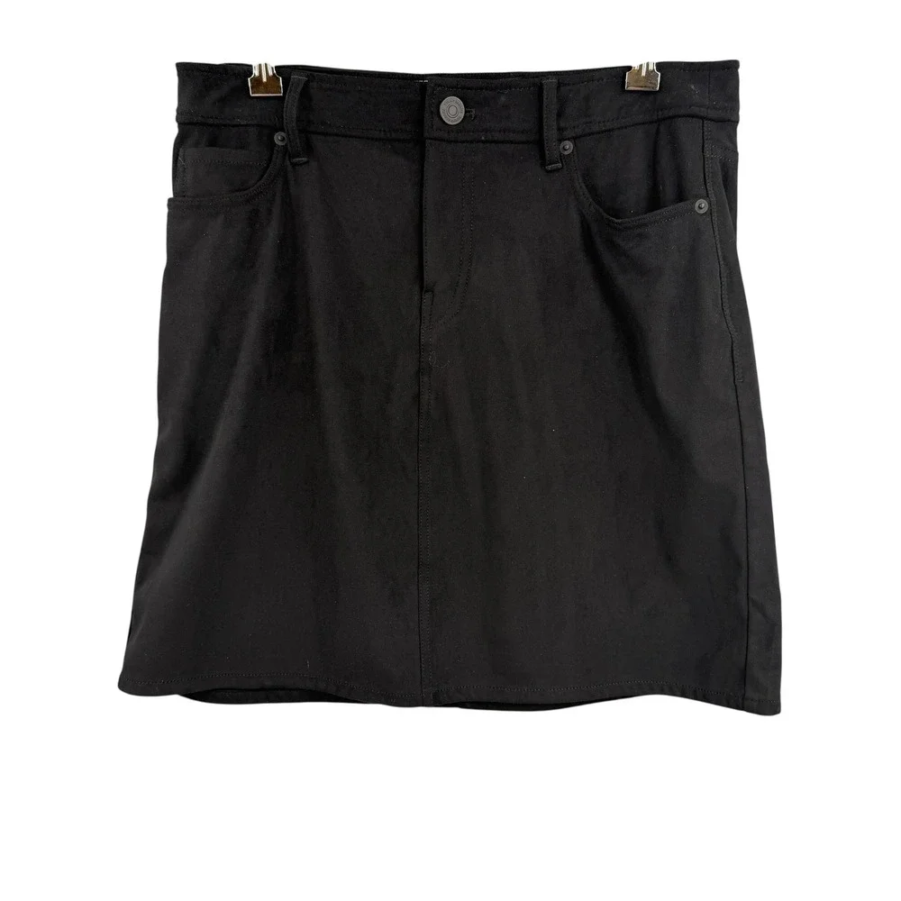 Tommy Bahama Salina Sands Mini Skirt Black Faux Suede Stretch Mini Estimated Med